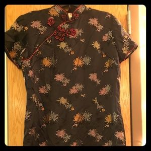 Black Cheongsam Dress